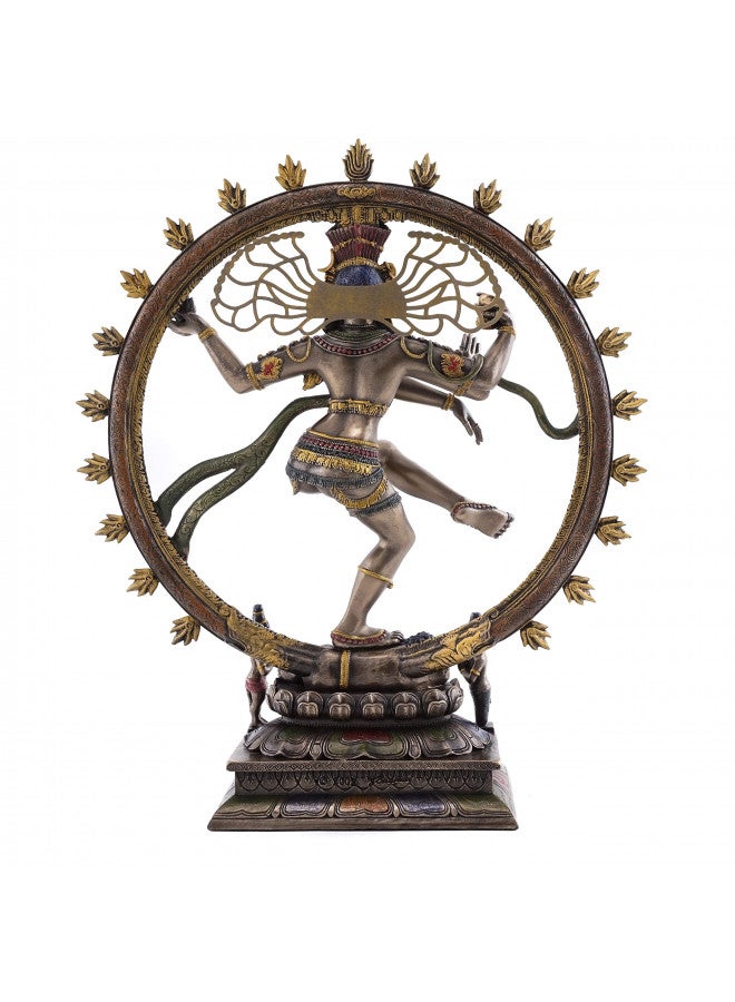Top Collection Dancing Nataraja Shiva Statue- Divine Hindu Figurine that Destroys Evil, Ignorance, and Death in Premium Cold Cast Bronze- 10.5-Inch Collectible East Asian Meditating Sculpture - Image 4