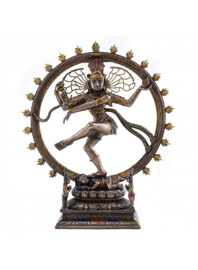 Top Collection Dancing Nataraja Shiva Statue- Divine Hindu Figurine that Destroys Evil, Ignorance, and Death in Premium Cold Cast Bronze- 10.5-Inch Collectible East Asian Meditating Sculpture - Image 2