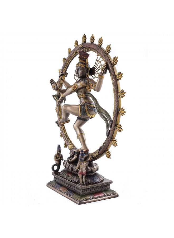 Top Collection Dancing Nataraja Shiva Statue- Divine Hindu Figurine that Destroys Evil, Ignorance, and Death in Premium Cold Cast Bronze- 10.5-Inch Collectible East Asian Meditating Sculpture - Image 3