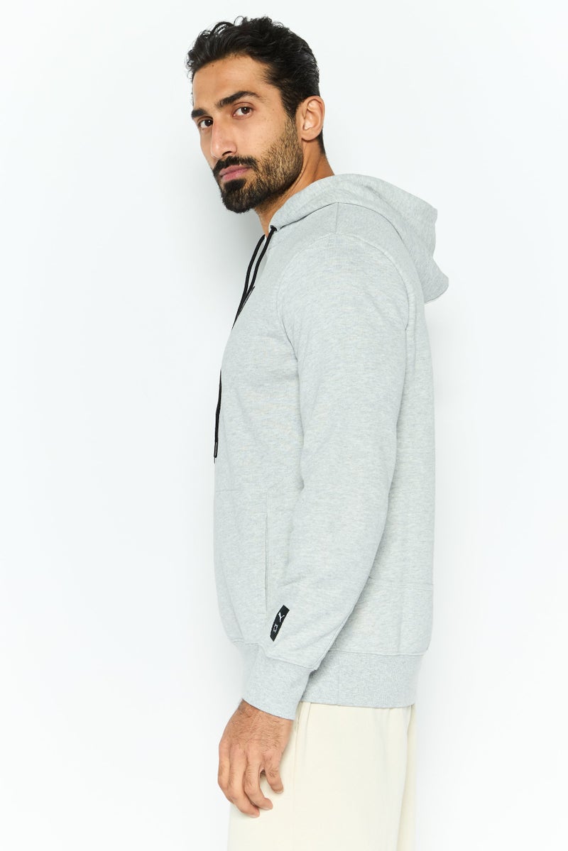 PUMA Men Sportswear Fit Long Sleeve Outdoor Hooded Sweatshirt, Grey  - Image 3