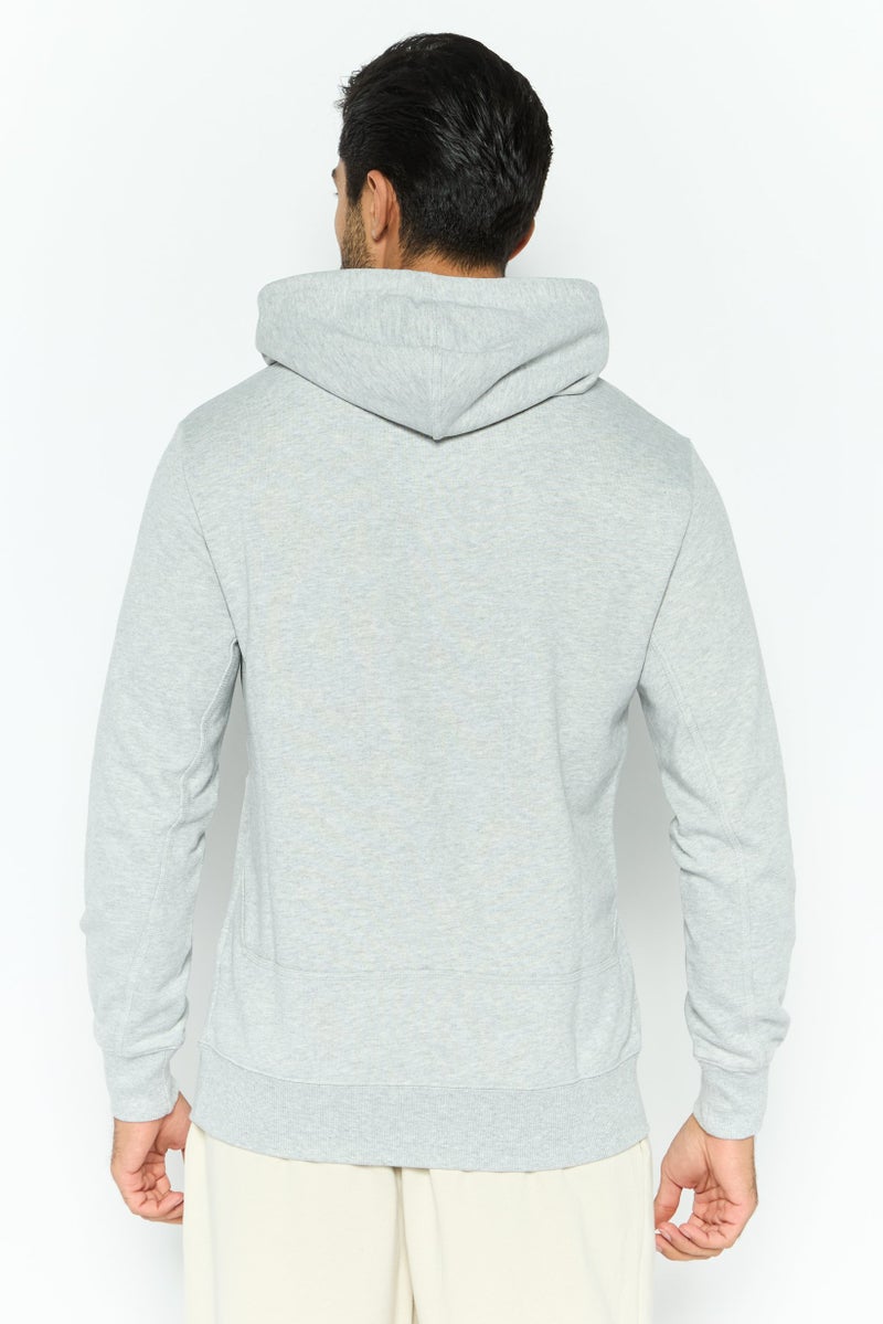 PUMA Men Sportswear Fit Long Sleeve Outdoor Hooded Sweatshirt, Grey  - Image 4