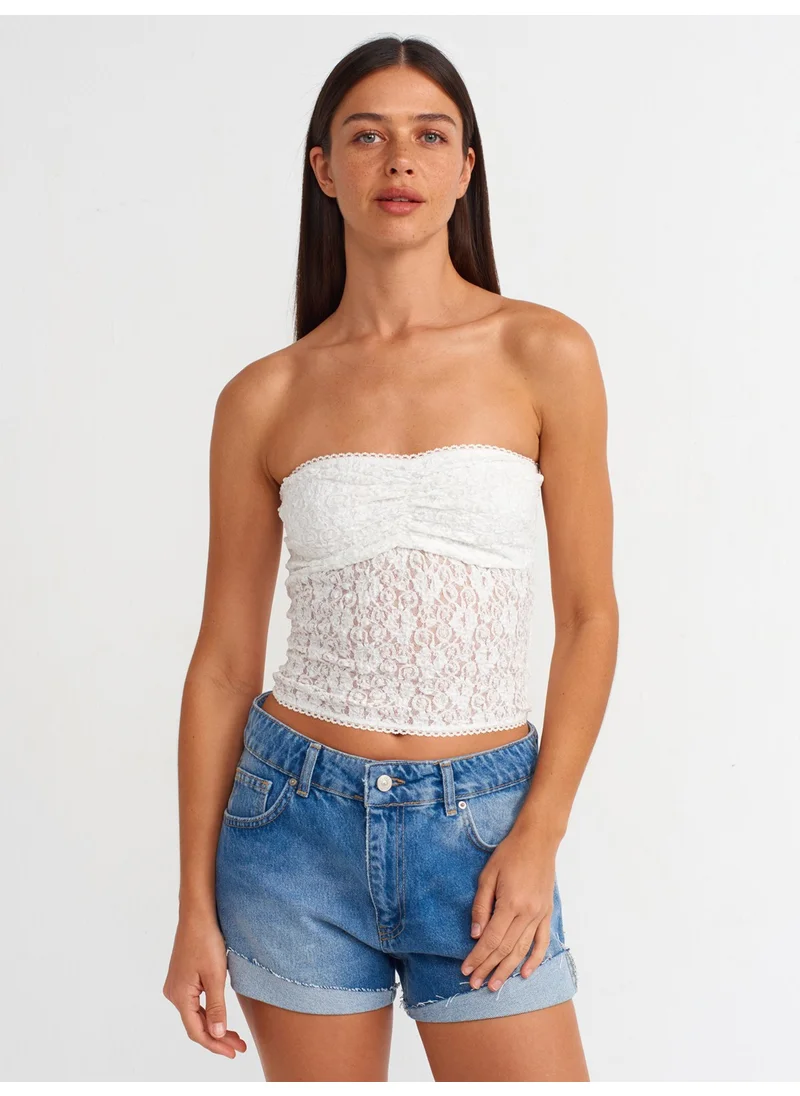 ديلفين 71676 Basic Denim Shorts with Folded Legs - Dark Blue