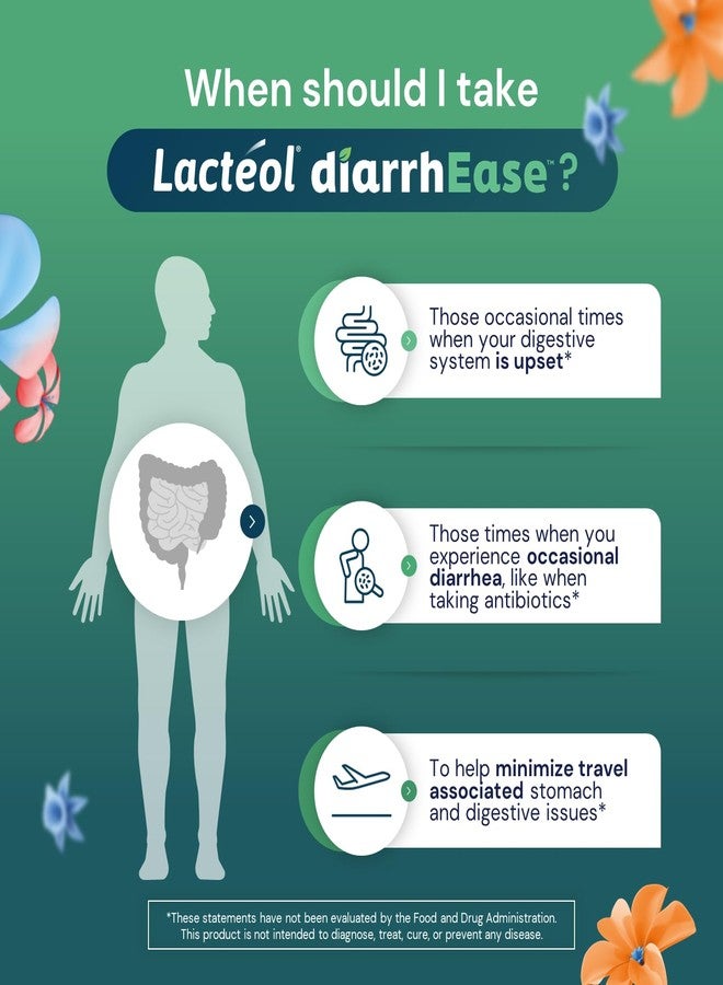 Lactéol diarrhEase- a Safe, Drug Free and clinically Tested postbiotic Strain That Helps soothes Occasional Digestive Upset and Shortens The Duration of Occasional Diarrhea, 24 Count - Image 5