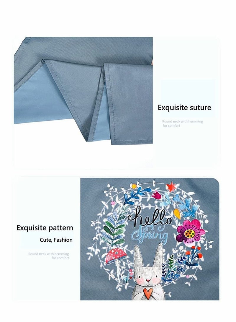 Captaintech Kitchen Apron, Waterproof Aprons For Women Men, 2Pcs Adjustable with Convenient Pocket Durable Kitchen Cooking Apron, Perfect for Home Restaurant Craft BBQ Coffee House, Oil Proof, Cleaning, Gardenin - Image 4