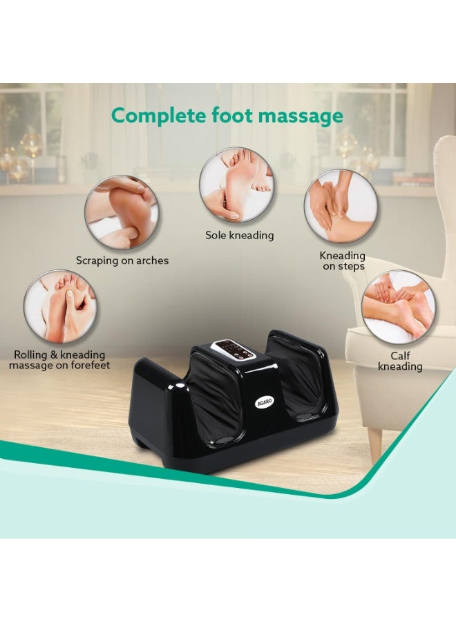 AGARO Square Shiatsu Foot Massager with Kneading Function for Muscle Relief & improving Blood Circulation, Corded Electric, Black - Image 3