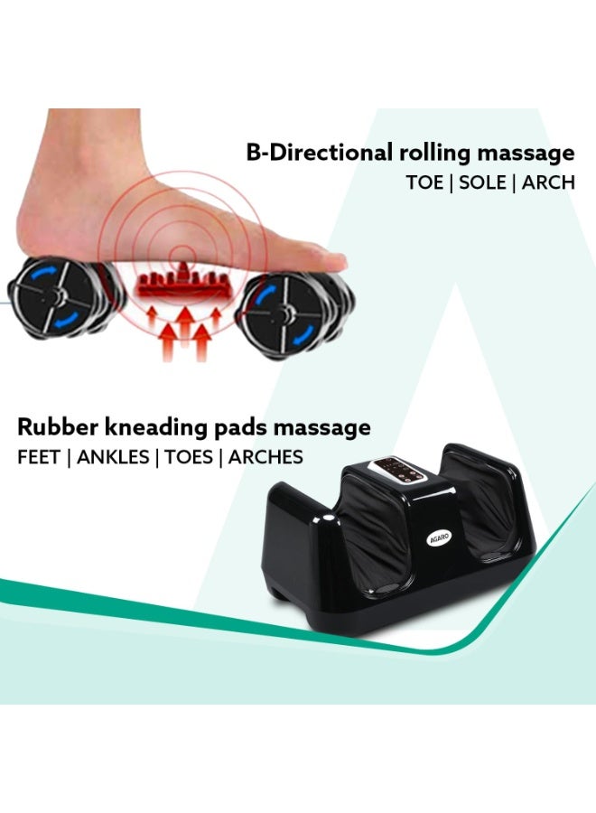 AGARO Square Shiatsu Foot Massager with Kneading Function for Muscle Relief & improving Blood Circulation, Corded Electric, Black - Image 2