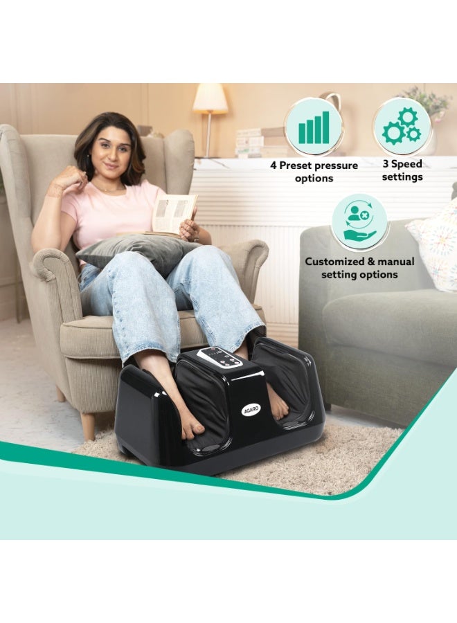 AGARO Square Shiatsu Foot Massager with Kneading Function for Muscle Relief & improving Blood Circulation, Corded Electric, Black - Image 4