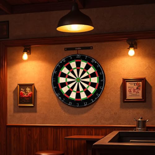 Hey Play Bristle Dart Board, Tournament Sized Indoor Hanging Number Target Game for Steel Tip Darts- Dartboard with Mounting Hardware by Hey! Play! - Image 3