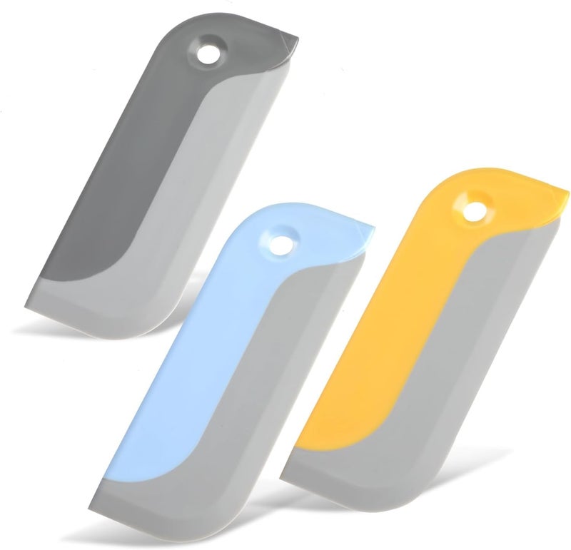 DHVSAM 2 Pcs Mini Silicone Wiper Squeegee for Bathroom, Kitchen Sink, Wash Basin, Mirror & Window Glass Cleaning, Flexible Water Scraper Blade for Countertop & Home Use - Image 1