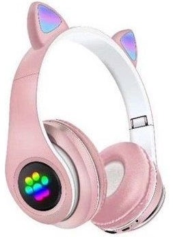 Blue Inter P33M RGB Lighted Cat Ear On-Ear Bluetooth Headset