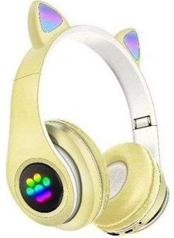Blue Inter P33M RGB Lighted Cat Ear On-Ear Bluetooth Headset