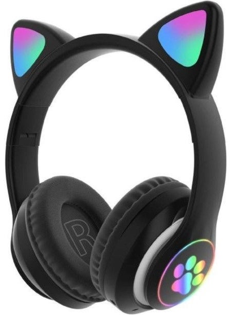 Blue Inter P33M RGB Lighted Cat Ear On-Ear Bluetooth Headset