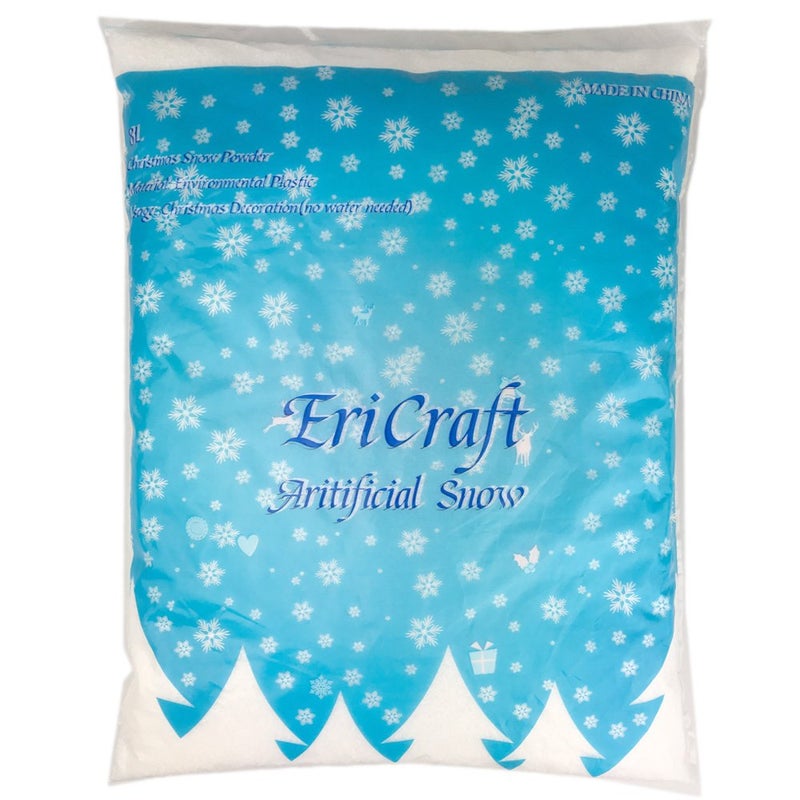 EriCraft EriCraft Artificial Snow8 Liters 92 oz Plastic Snow for Decoration and Handcraft 