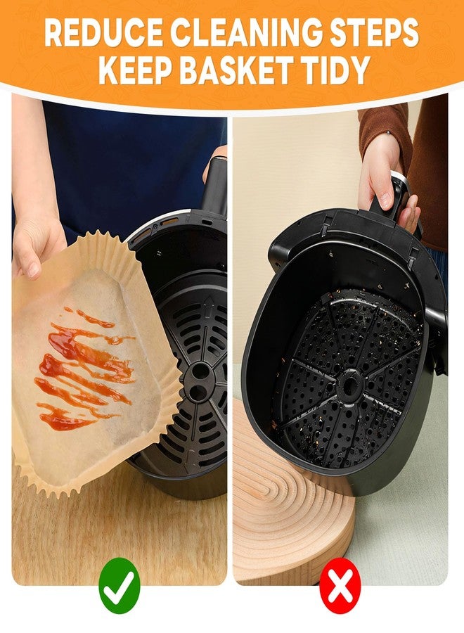 AODPWEN Small Air Fryer Liners Disposable 2 Qt for COSORI 2.1 Qt Air Fryer, Parchment Paper Baking Sheet Mini Air Fryer Liners - Image 3