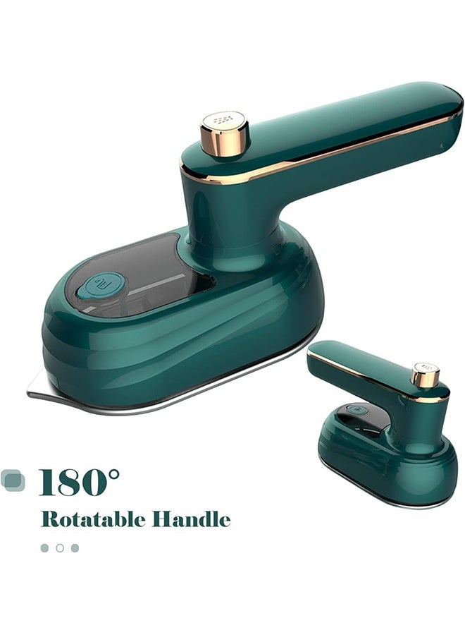 Portable Mini Iron, Portable Handheld Steam Iron, 160° Rotatable Professional Mini Steam Iron for Clothes, Foldable Travel Garment Steamer Micro Steam Iron for Home and Travel - Image 5