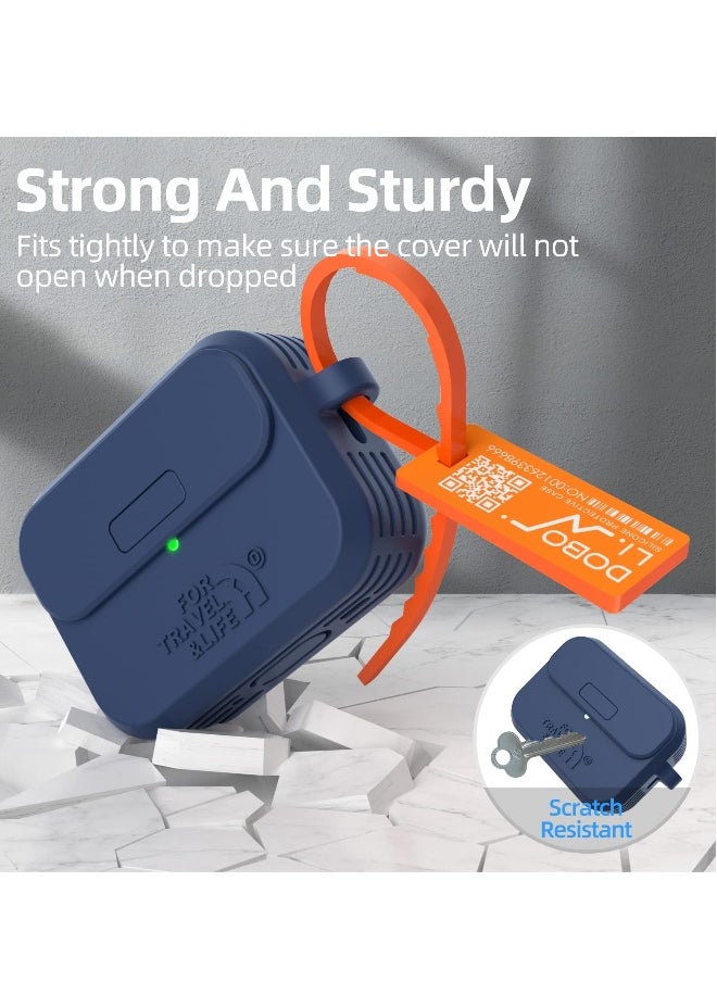 Generic - Durable Headphone Protective Case for AirPods Pro 2nd and 1st Generation, Military Grade Design, Perfect Fit for Apple AirPods Pro 2022 and 2019 Charging Case in Navy Blue - Image 1