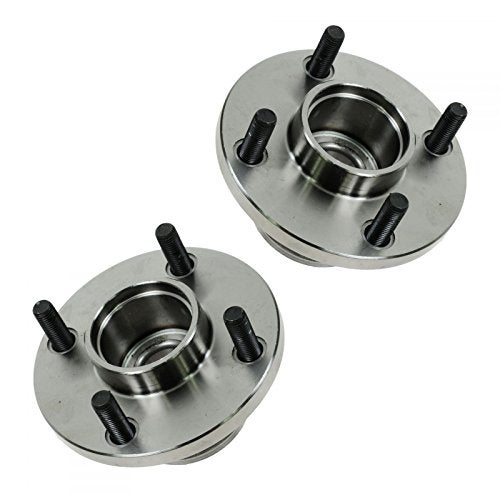 TRQ 2 Piece Rear Wheel Bearing & Hub Assembly Set Compatible with 2001-2007 Ford Focus - Image 1