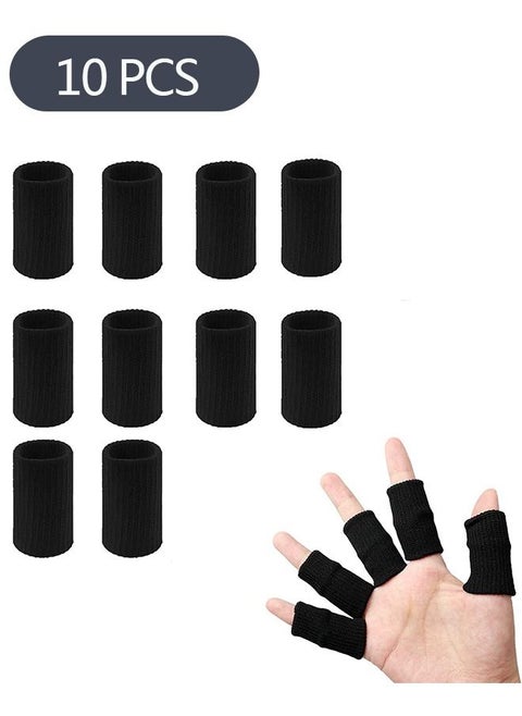 10-Piece Finger Splints Sleeves Protectors, Sport Thumb Brace Support Elastic for Relieving Pain Arthritis Trigger Finge