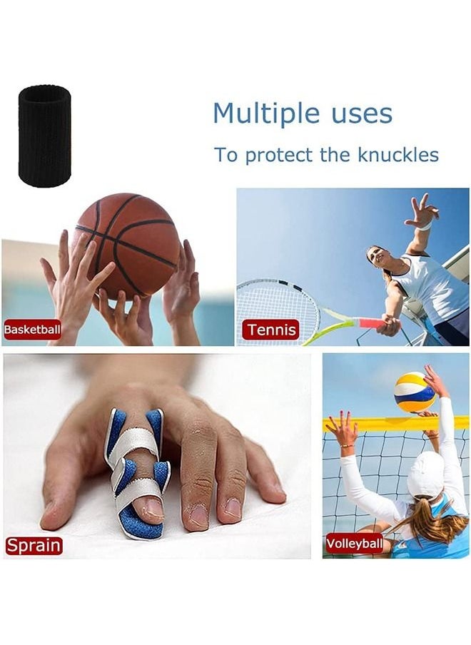 10-Piece Finger Splints Sleeves Protectors, Sport Thumb Brace Support Elastic for Relieving Pain Arthritis Trigger Finge