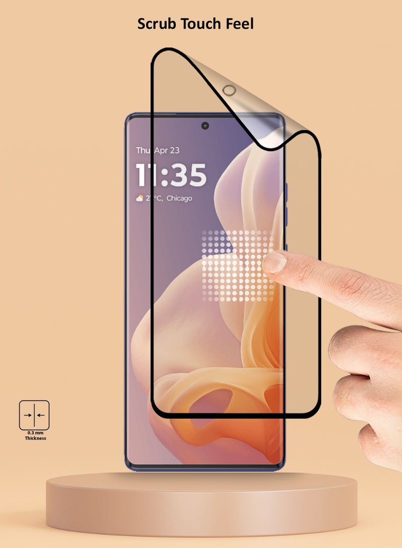 Techie Matte Ceramic Screen Protector for Motorola Moto G85 / Moto Edge 50 Pro / Moto Edge 50 Fusion – Smooth Feel Anti Fingerprint Bubble Free Easy Installation - Image 3
