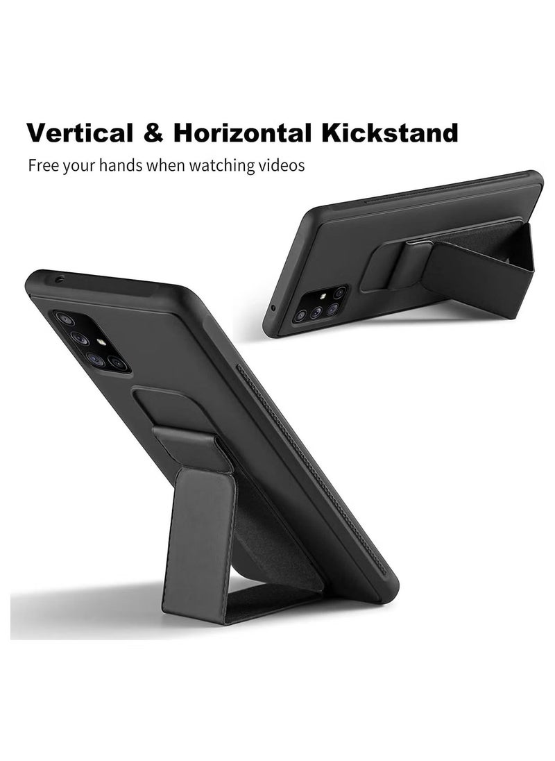 JAJEEK Magnetic Stand & Holder Case for Samsung Galaxy A51 4G – Hand Strap Grip Kickstand, Functional and Stylish Protection for Your Device (Black) - Image 3