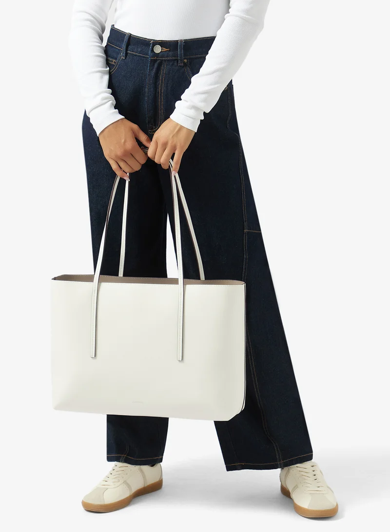 CALVIN KLEIN  Foil Logo Tote Bag with Pouch for Women | Best Price UAE