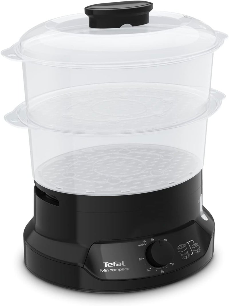 T-fal TEFAL Steam Cooker | Minicompact Steam Cooker |6 L Capacity |Stackable Storage System | Healthy Cooking | BPA-Free Bowls |60-Minute Timer | VC139865 | 2 years warranty - Image 1
