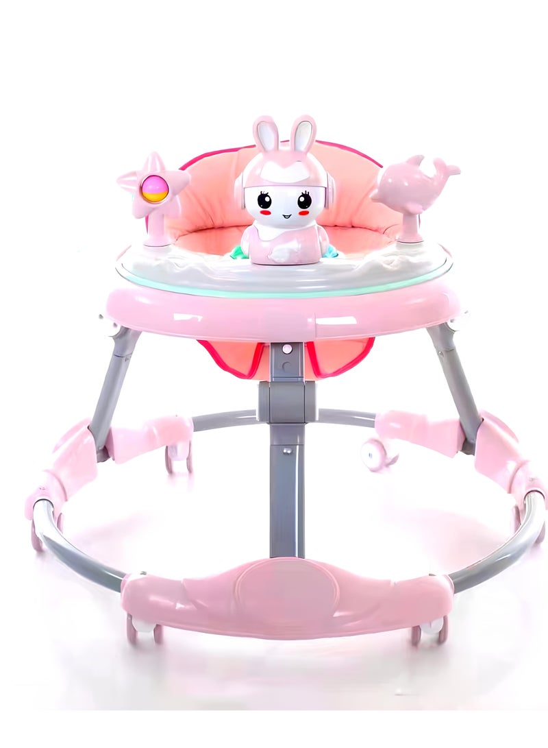 GOLD MANTIS Baby Walker with Musical Toys | Assorted Color | Foldable & Adjustable Height for Boys and Girls | Comfortable Seat | Baby Learning Walker (6+ Months) - Image 2