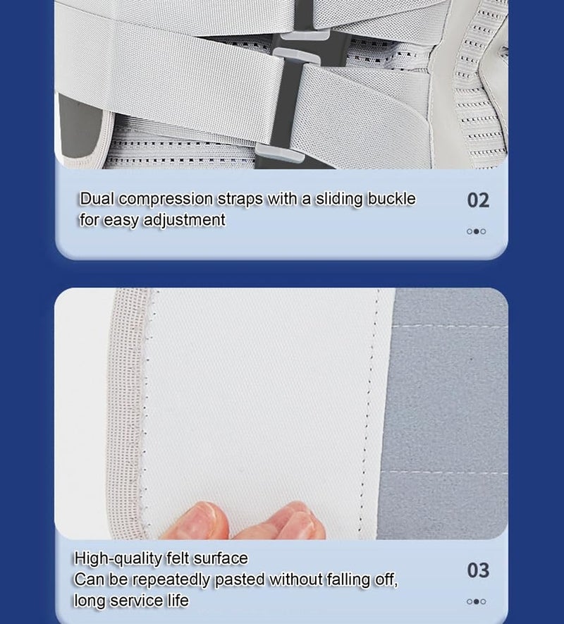 Ergonomic Lower Back Brace With Lumbar Pad Comfortable Support Belt Medium Size - Image 4
