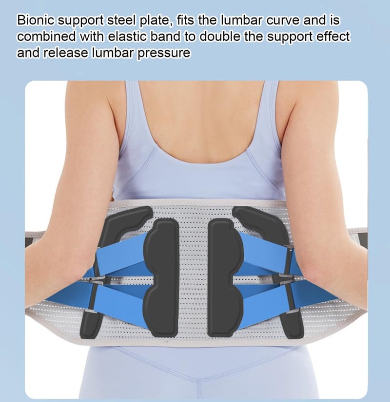 Ergonomic Lower Back Brace With Lumbar Pad Comfortable Support Belt Medium Size - Image 5