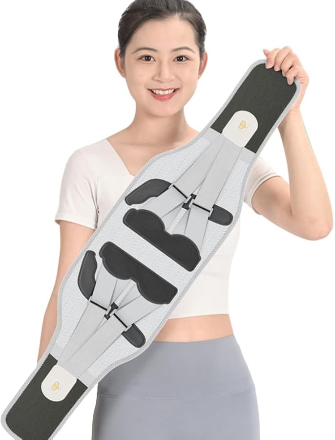Ergonomic Lower Back Brace With Lumbar Pad Comfortable Support Belt Medium Size - Image 1