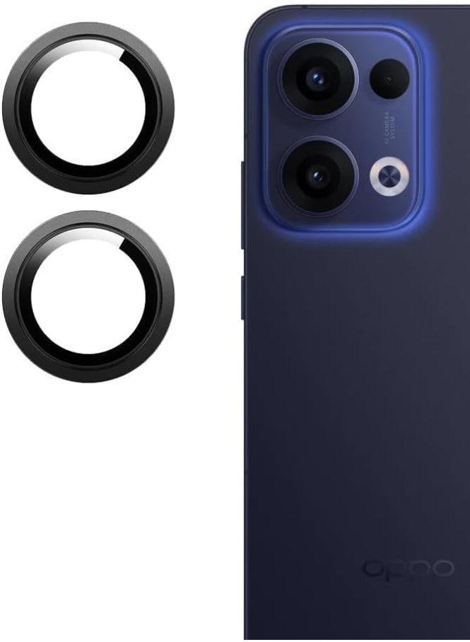 Full Coverage Camera Lens Protector For Oppo Reno 13 – Scratch Resistant & Ultra Clear - Black - Image 5