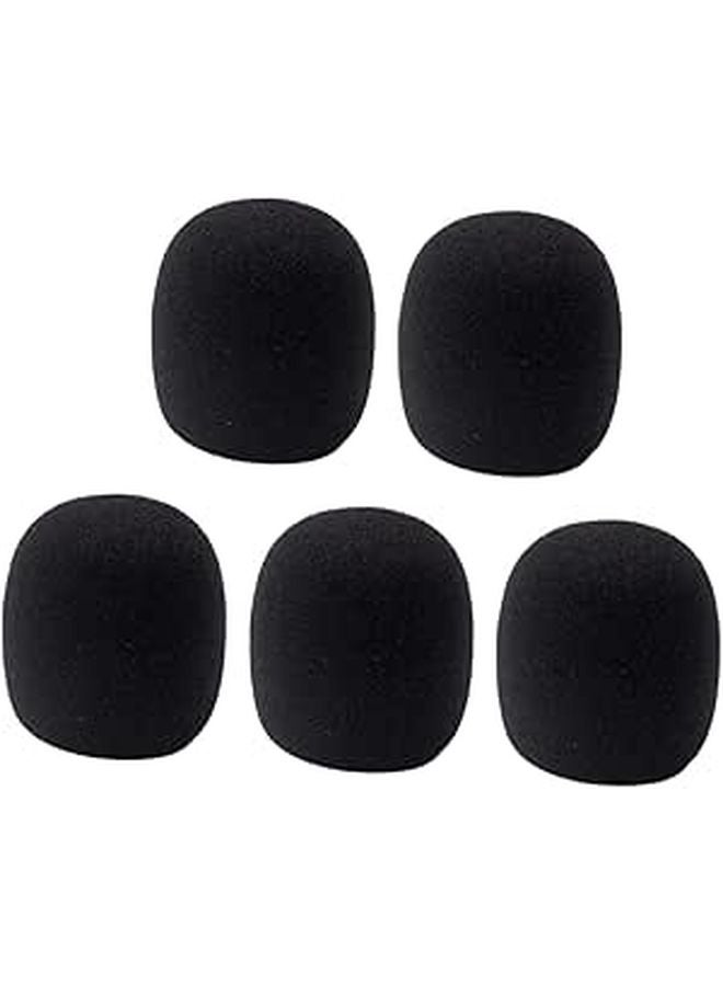 Black Microphone Caps 10pcs Protective Sponge Covers for Handheld Stage Mic Recording Streaming Keep Clean from Saliva Dust - Image 1