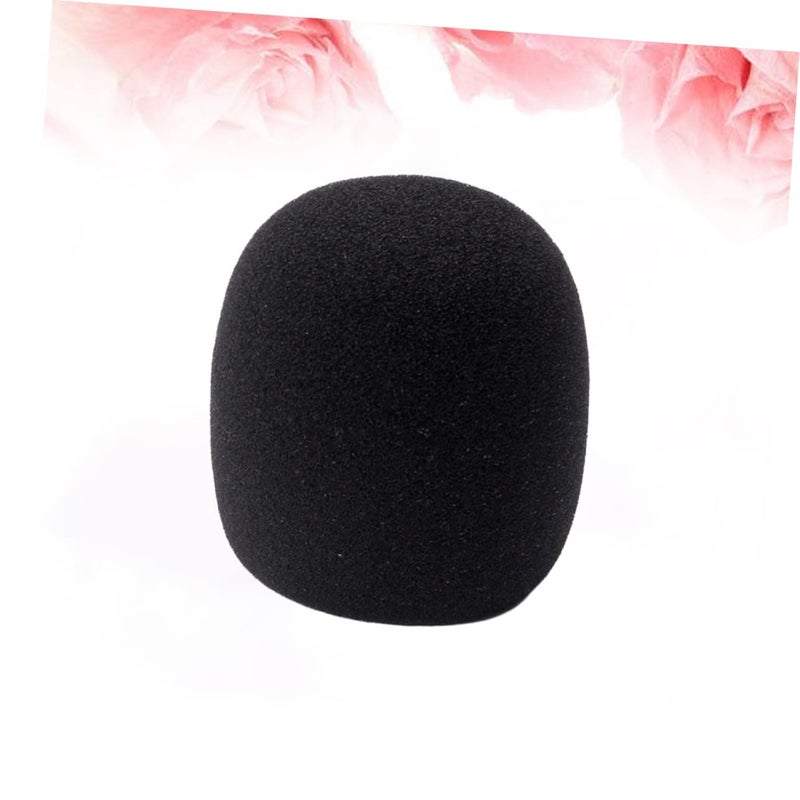 Black Microphone Caps 10pcs Protective Sponge Covers for Handheld Stage Mic Recording Streaming Keep Clean from Saliva Dust - Image 3