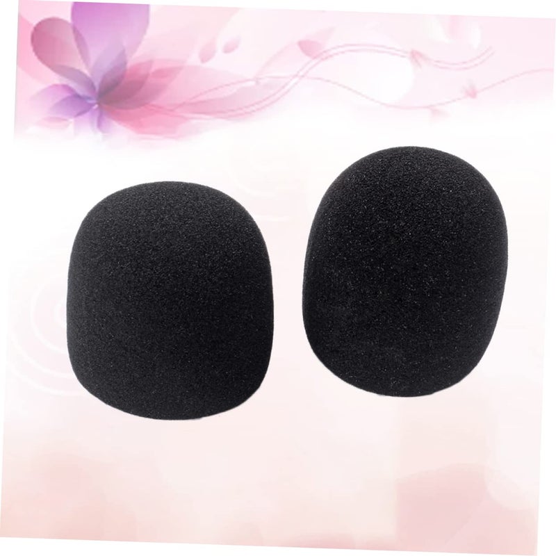 Black Microphone Caps 10pcs Protective Sponge Covers for Handheld Stage Mic Recording Streaming Keep Clean from Saliva Dust - Image 5