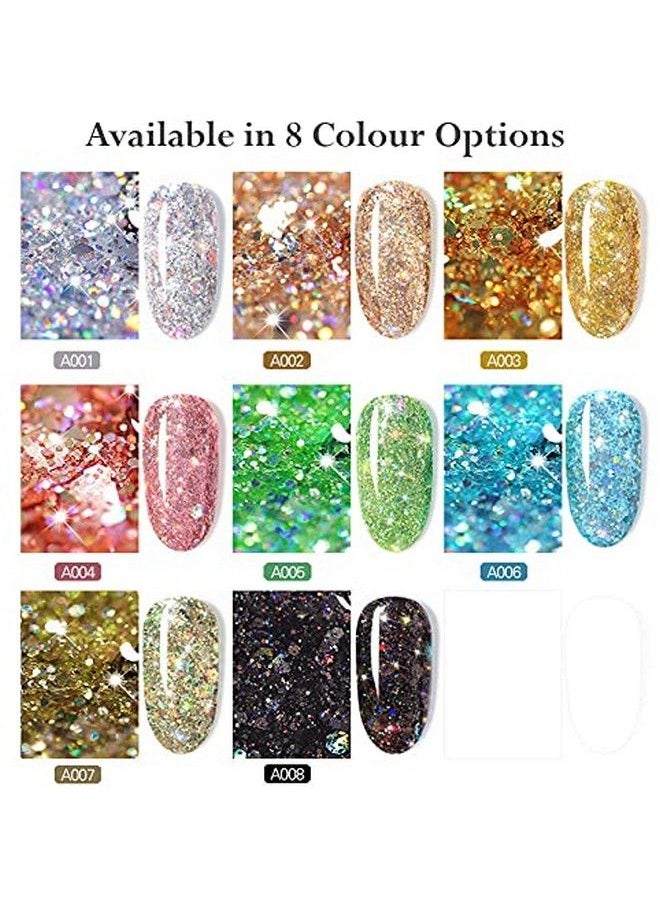 Store2508 - Misscheering Uv Shiny Glitter Diamond Nail Gel Polish 5Ml (A001) - Image 1