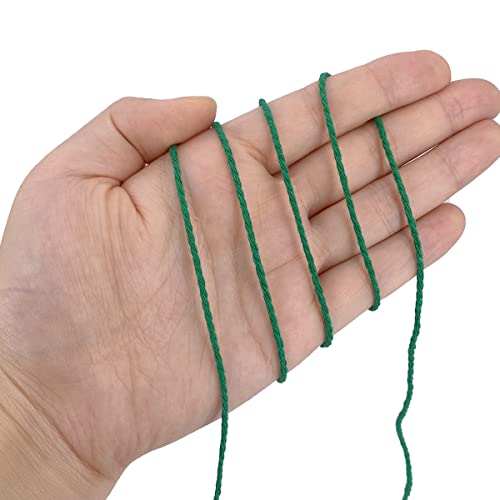 Leecogo Twine String,500 Feet Cotton Butchers Twine String Cooking Kitchen Twine for Crafts Roasting Gift Wrapping DIY Decoration Gardening Packing Materials,Green - Image 5