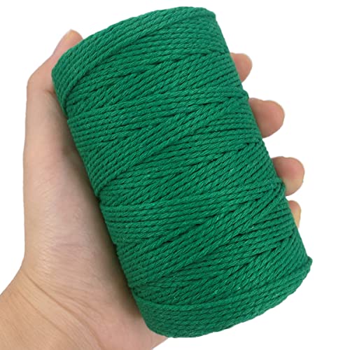 Leecogo Twine String,500 Feet Cotton Butchers Twine String Cooking Kitchen Twine for Crafts Roasting Gift Wrapping DIY Decoration Gardening Packing Materials,Green - Image 4