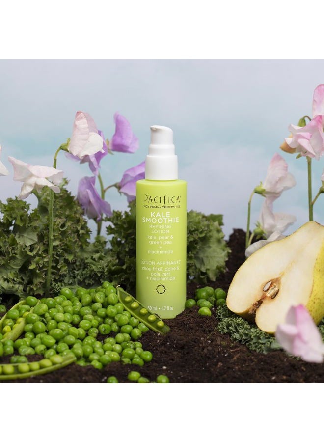 Pacifica Face Moisturizer - Kale Smoothie Face Lotion w/Niacinamide, Copper, Super Foods & Plant Extract - Reduces Pore Size & Redness, Improves Skin Texture Vegan & Cruelty-Free Dermatologist Tested - Image 3