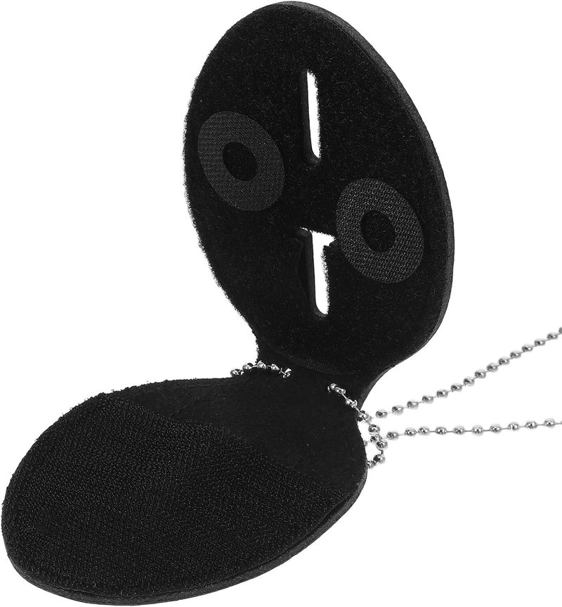 Pu Badge Holder with Chain and Lanyard, Nail-Pressed Secure Id Card Protector, Work Accessories for Office and Security Use - Image 5