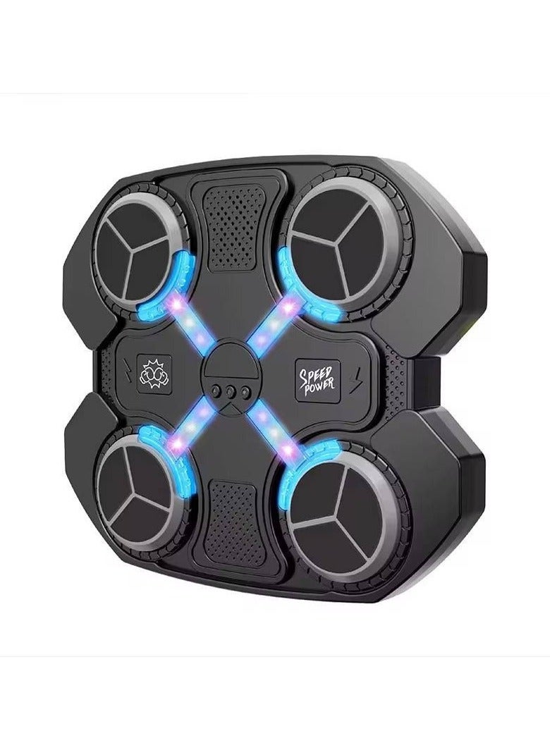 إيفا "آلة ملاكمة موسيقية للأطفال، آلة ملاكمة موسيقية ذكية مع تسجيل رقمي وضوء قابل للتعديل، مدرب ملاكمة على الحائط بسرعة قابلة للتعديل، معدات تدريب لعبة الملاكمة للبنات والأطفال في المنزل والجيم " - Image 1