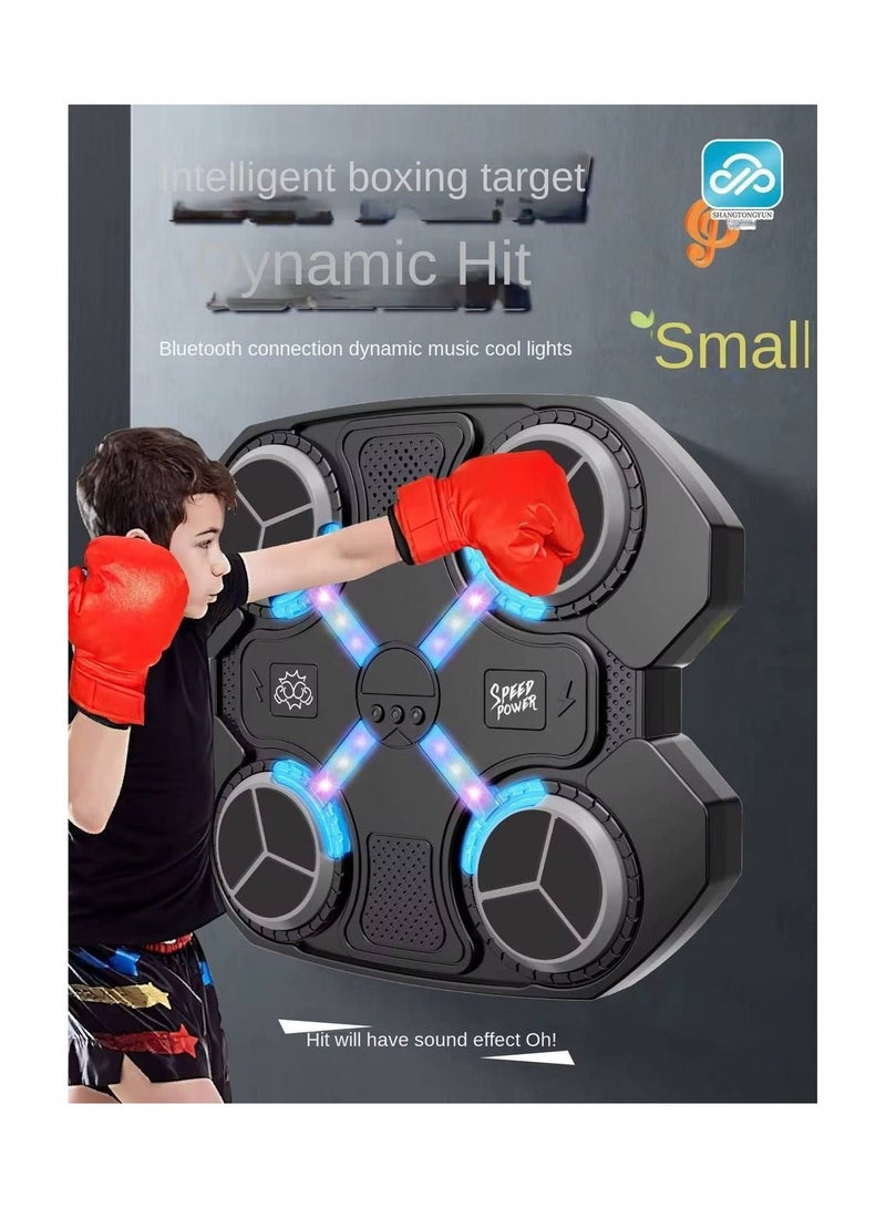 إيفا "آلة ملاكمة موسيقية للأطفال، آلة ملاكمة موسيقية ذكية مع تسجيل رقمي وضوء قابل للتعديل، مدرب ملاكمة على الحائط بسرعة قابلة للتعديل، معدات تدريب لعبة الملاكمة للبنات والأطفال في المنزل والجيم " - Image 3