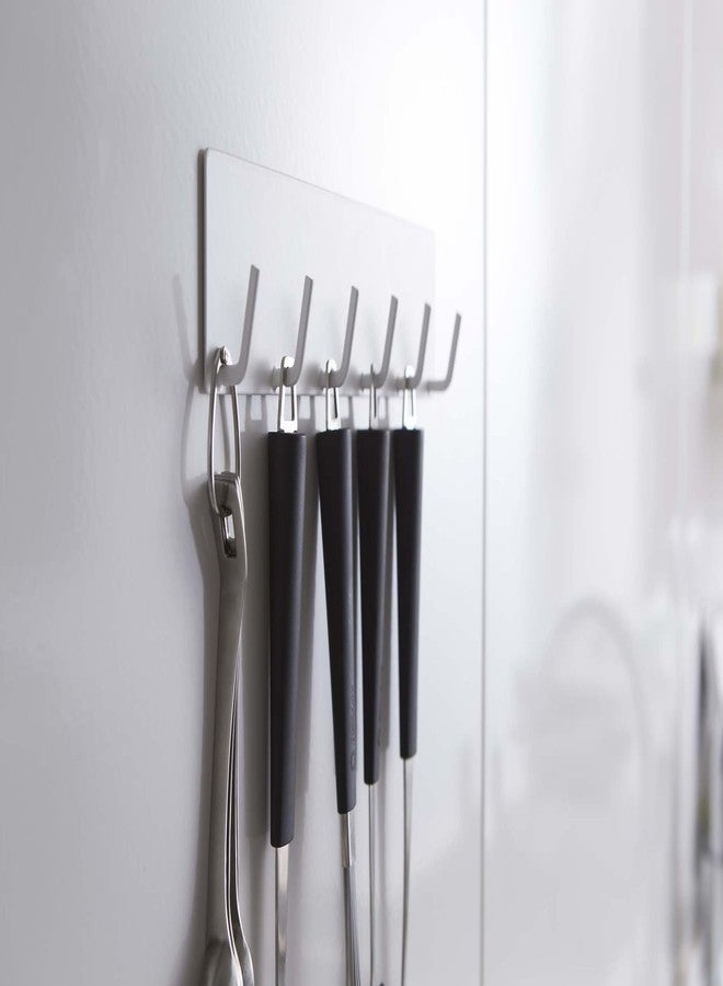 Yamazaki Industries 2437 Magnetic Kitchen Tool Hook Plate, White - Image 5