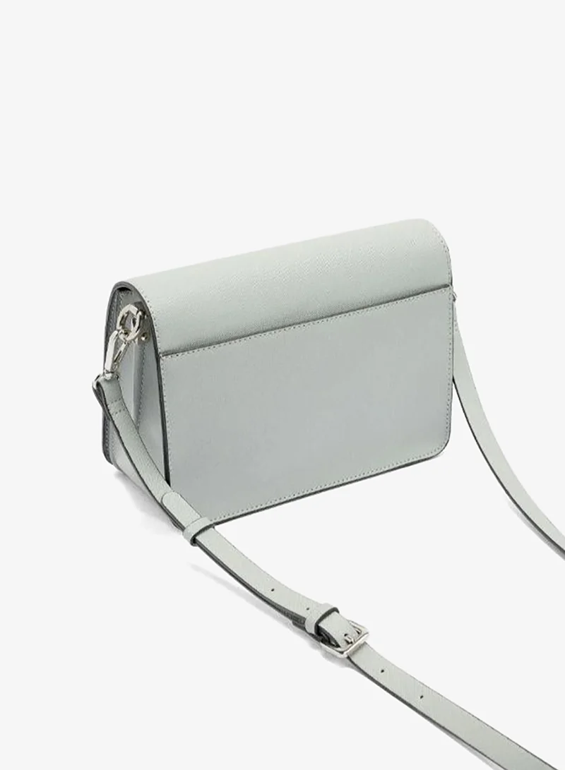 Parfois White Crossbody bag with texture and flap closure for Women | Best Price UAE