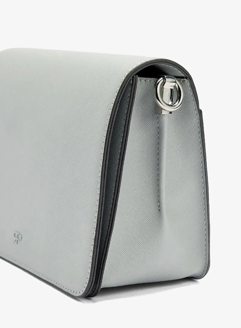 PARFOIS Crossbody bag with texture and flap closure