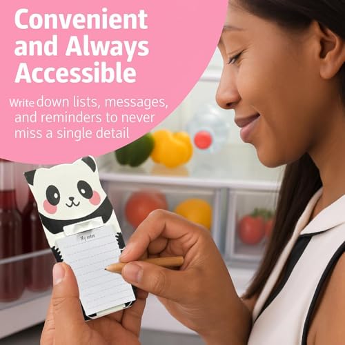 AccuPrints Sumiko 6 Pc Return gifts Birthday party for kids - Cute Magnetic Fridge Memo Notepads, Return Gift for Kids Age 6-10 10-12, Fun Stationery Gift - Fridge Sticky Notepad for Notes & Lists for Kids - Image 4