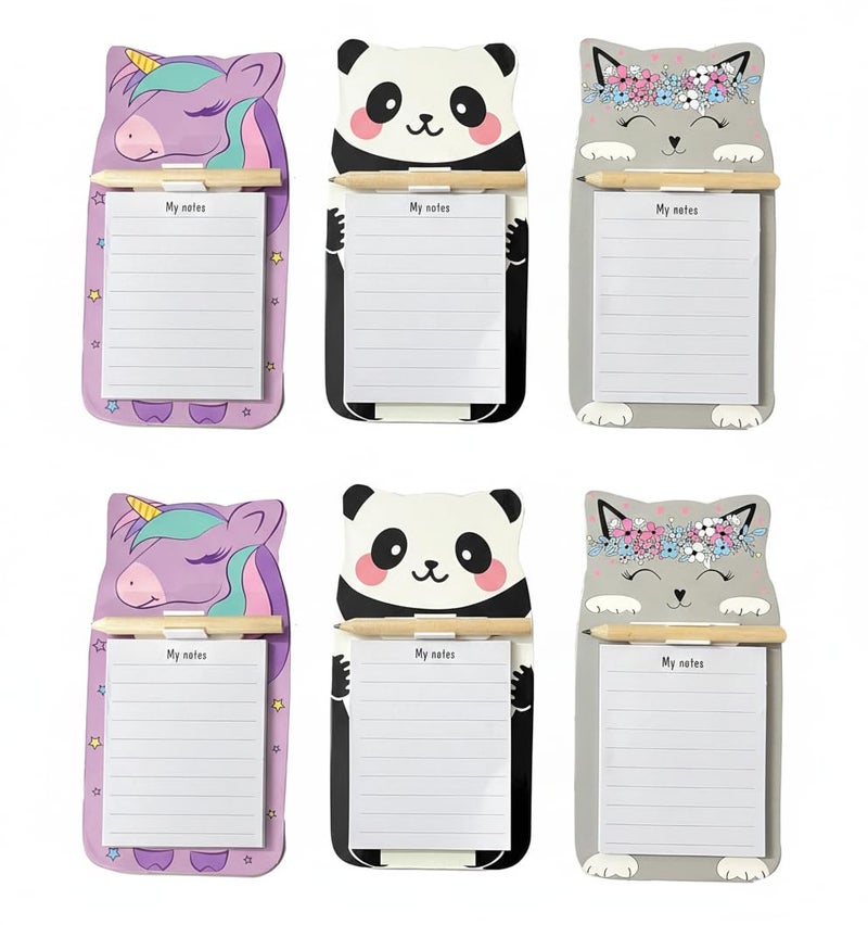 AccuPrints Sumiko 6 Pc Return gifts Birthday party for kids - Cute Magnetic Fridge Memo Notepads, Return Gift for Kids Age 6-10 10-12, Fun Stationery Gift - Fridge Sticky Notepad for Notes & Lists for Kids - Image 5