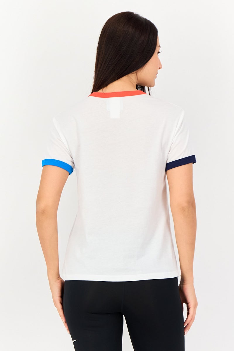 Champion Women Sportswear Fit Short Sleeve Outdoor T-Shirts, White - Image 3