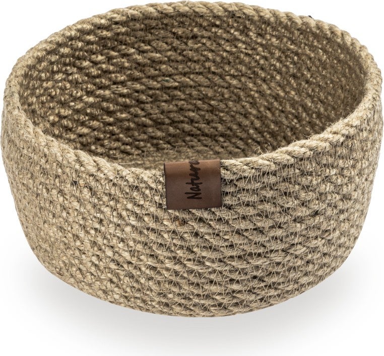 Naturalove Decorative Jute Basket Round Medium Size - Image 2