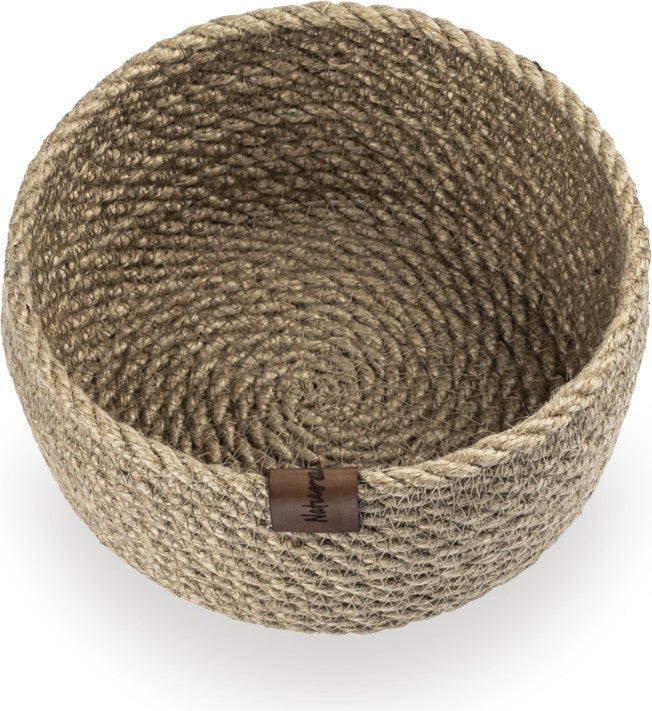 Naturalove Decorative Jute Basket Round Medium Size - Image 3